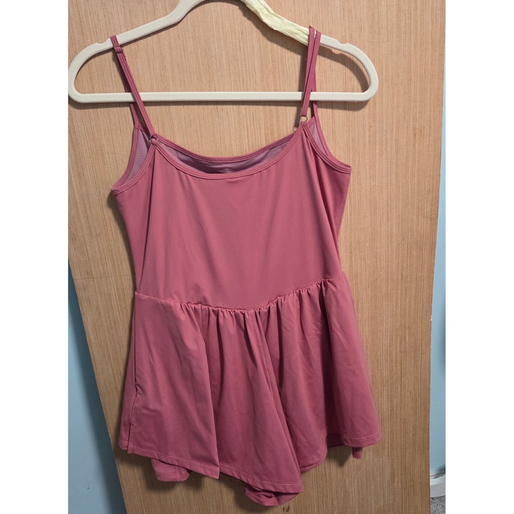 Beaully Women Pink Athletic Tennis Dress with Built-in Shorts and Pocket L #6110 - Picture 2 of 6